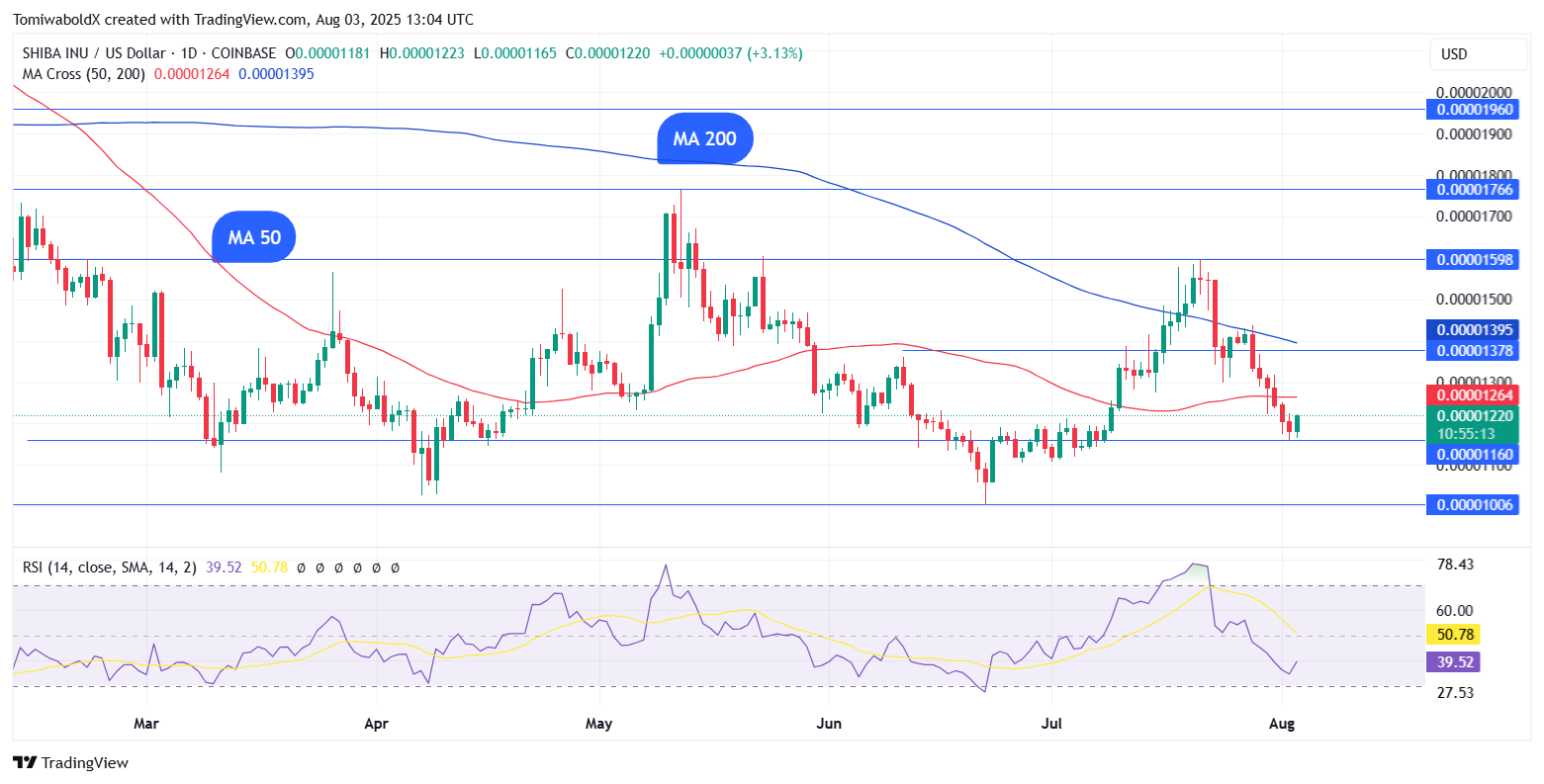 SHIB/USD Günlük Grafik, Kaynak: TradingView